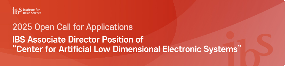 2025 Open Call for Applications : IBS Associate Director Position of “Center for Artificial Low Dimensional Electronic Systems”