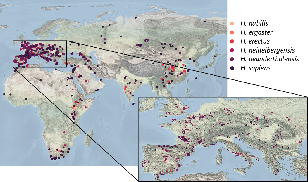 Early Human species benefited from food diversity in steep mountainous terrain