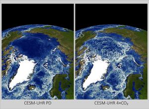 More Polar Ocean Turbulence due to Planetary Warming